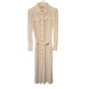 The One By Lichi Belted Midi Dress Size XS NWT